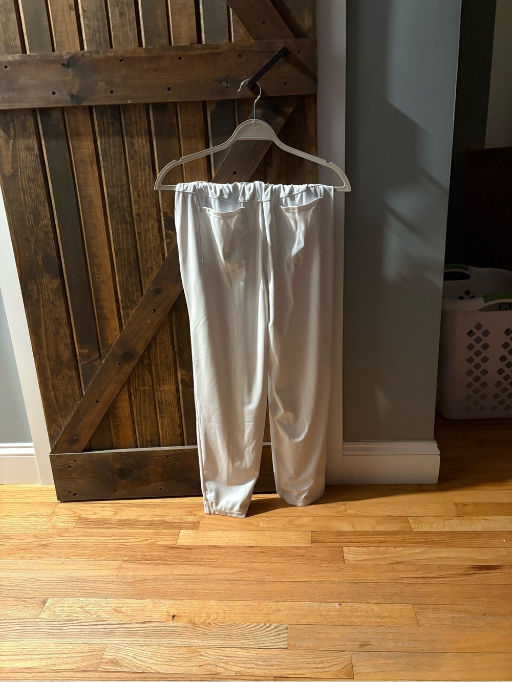 HALARA White Elastic-Waist Track Joggers